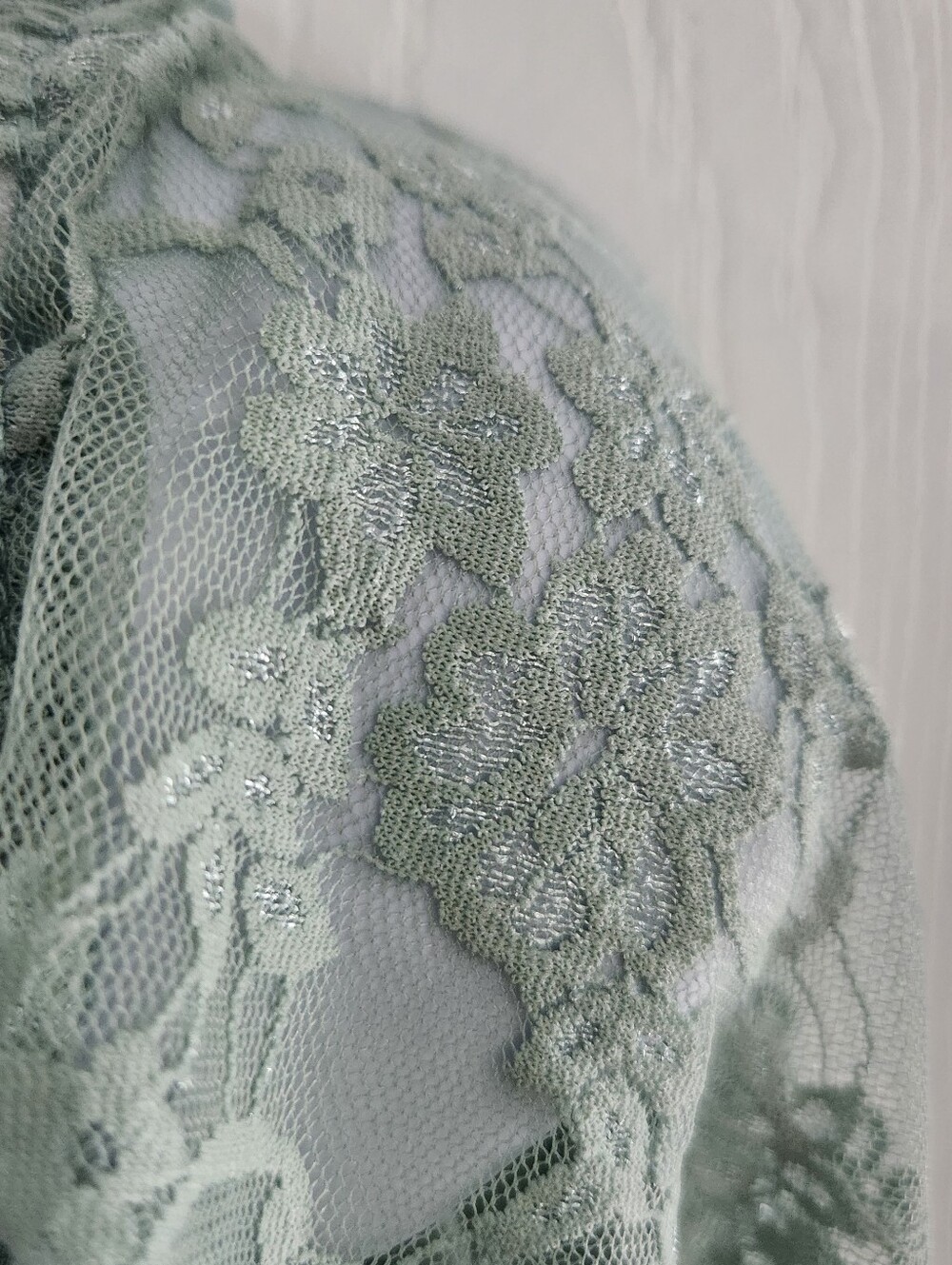 Green lace phototshoot maxi maternity dress small ethereal romance greek goddess - Picture 8 of 16